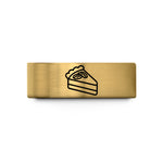 best presents for her – gold tungsten pecan pie slice wedding band