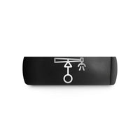 tungsten rings for couples – black tungsten center pivot sprinkler wedding band
