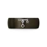 anniversary bands for couples – gunmetal & black tungsten center pivot sprinkler wedding band