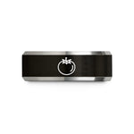 anniversary presents for her – black & grey tungsten tomato wedding band