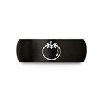 anniversary present ideas couples – black & rose gold tungsten tomato wedding band