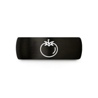 anniversary present ideas couples – black & rose gold tungsten tomato wedding band