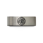 tungsten wedding rings men – gray tungsten number 46 circle wedding band