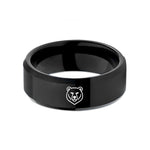creative present ideas women – black tungsten black bear wedding band