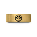 tungsten rings for couples – gold tungsten paw circle wedding band