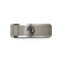 best birthday presents – black & silver tungsten podcast microphone wedding band