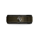 creative present ideas women – gunmetal & black tungsten podcast microphone wedding band