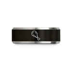special presents for women – black & gray tungsten tandoori drumstick wedding band
