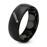 21 Year Old Birthday Gifts for Her – black tungsten metal file ring