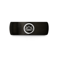 21st birthday ideas daughter – black tungsten enso circle lotus wedding band