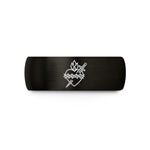 special birthday present her – black tungsten heart sword wedding band