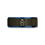 unique presents for her – gunmetal & blue tungsten hydrogen tank wedding band