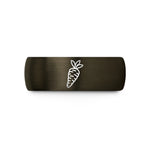 personalized jewelry for her – gunmetal & blue tungsten wasabi root wedding band