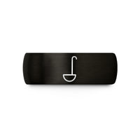21st birthday ideas men – black tungsten ladle wedding band