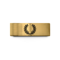 custom rings for couples – gold tungsten laurel wreath wedding band