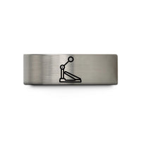 best presents for guys – gold & gray tungsten bass drum pedal wedding band