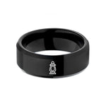 birthday presents for guys – black tungsten lantern wedding band