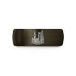 unique presents for him – gunmetal & blue tungsten shanghai wedding band