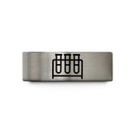 special presents for him – blue & silver tungsten test tube rack wedding band