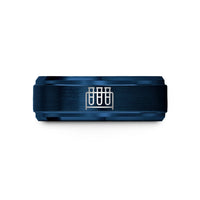 cool presents for guys – blue tungsten test tube rack wedding band