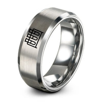 cool presents for guys – gray tungsten test tube rack ring