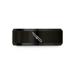 special presents for ladies – black tungsten fillet knife wedding band