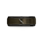 personalized jewelry for her – gunmetal & black tungsten fillet knife wedding band