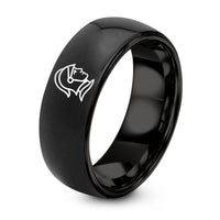 21st Birthday Gifts for Women – black tungsten knight helmet ring