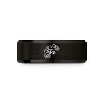 special present ideas her – black tungsten chameleon curled tail wedding band
