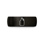 personalized rings for women – black tungsten growler wedding band