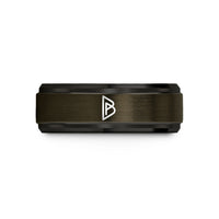 special presents for her – gunmetal & black tungsten berkano wedding band