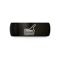 anniversary presents for her – black tungsten keytar wedding band