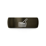 tungsten rings for couples – gunmetal & black tungsten keytar wedding band