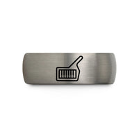 present ideas for men – gunmetal & gray tungsten keytar wedding band