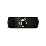 anniversary gift for mom – black tungsten peach wedding band