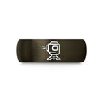 tungsten wedding bands set – gunmetal & black tungsten laser level wedding band