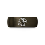 promise rings for her – gunmetal & black tungsten eagle wedding band