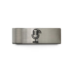 comfortable fit rings – blue & silver tungsten streaming microphone wedding band