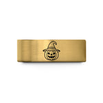 tungsten bands for men – gold tungsten pumpkin witch hat wedding band