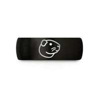 tungsten wedding bands unisex – black & rose gold tungsten american guinea pig wedding band