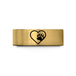 tungsten rings for men – gold tungsten pride paw wedding band