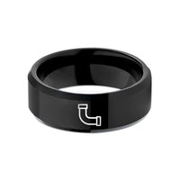 anniversary presents for couples – black tungsten pvc pipe wedding band