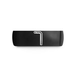 custom men's wedding band – black tungsten hex key wedding band