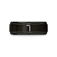 tungsten wedding bands him – black tungsten hex key wedding band
