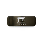 personalized presents for her – gunmetal & black tungsten station platform wedding band