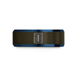 personalized couple present ideas – gunmetal & blue tungsten breadboard wedding band