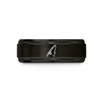 unique rings for couples – black tungsten fishing rod wedding band