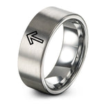 anniversary ring for her – gray tungsten tiwaz ring