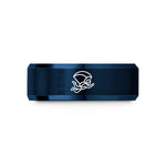 unique rings for her – blue tungsten skydiver freefall wedding band