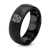 Yorkshire Terrier – Tungsten Wedding Band, 8 mm, Black Comfort-Fit Unisex